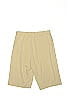 Simplee Solid Yellow Athletic Shorts Size S - photo 2