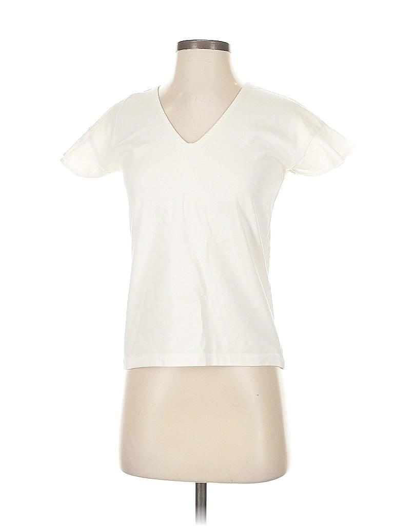 Pre-owned J.crew Factory Store Short Sleeve T-shirt In White