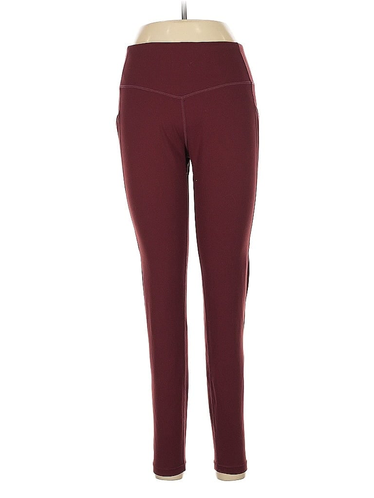 Pre-owned Baleaf Sports Active Pants In Burgundy