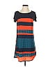 Francesca's 100% Polyester Color Block Blue Black Casual Dress Size S - photo 1