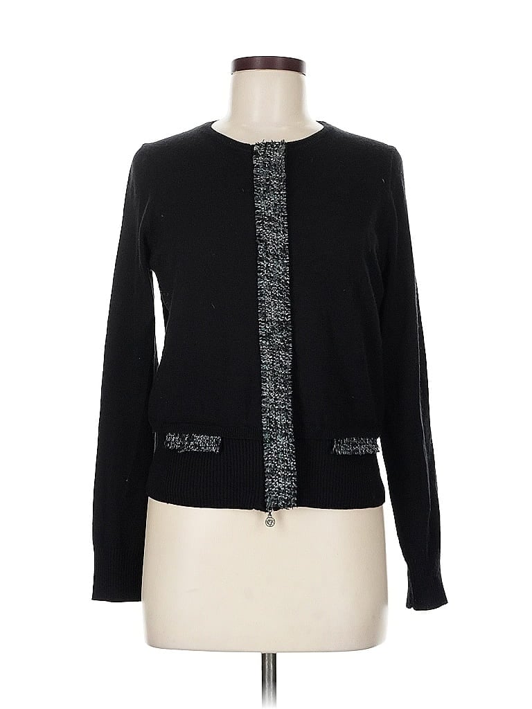 Pre-owned Anne Klein Cardigan Sweater In Black
