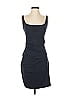 Susana Monaco Solid Black Blue Cocktail Dress Size S (estimated) - photo 1