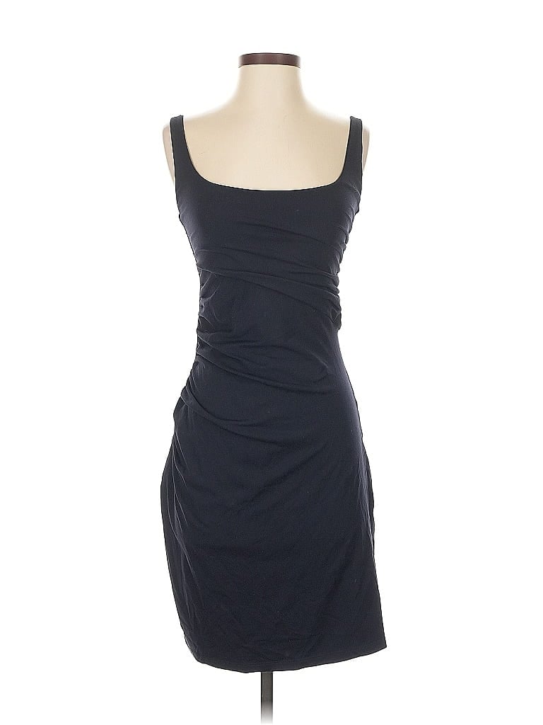 Susana Monaco Solid Black Blue Cocktail Dress Size S (estimated) - photo 1