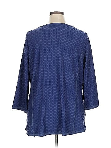 LOGO by Lori Goldstein 3/4 Sleeve Blouse (view 2)