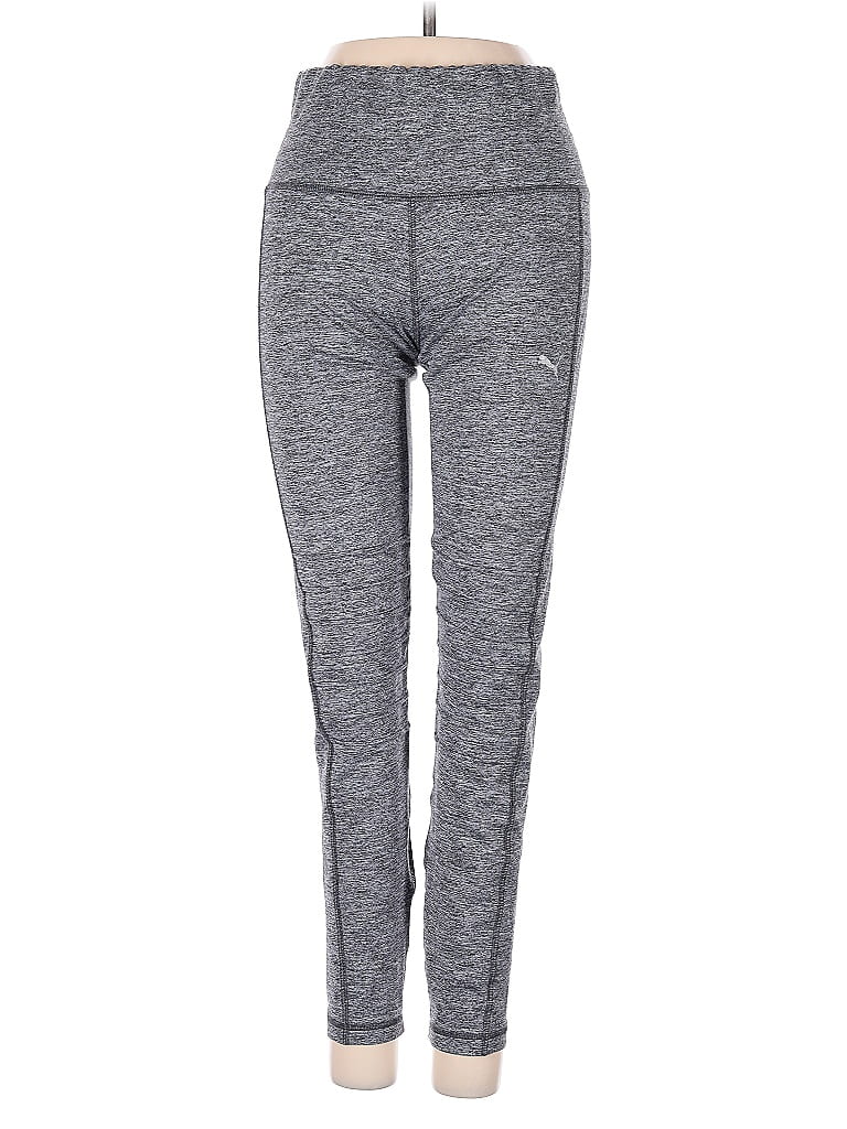 Pre-owned Puma Active Pants In Gray