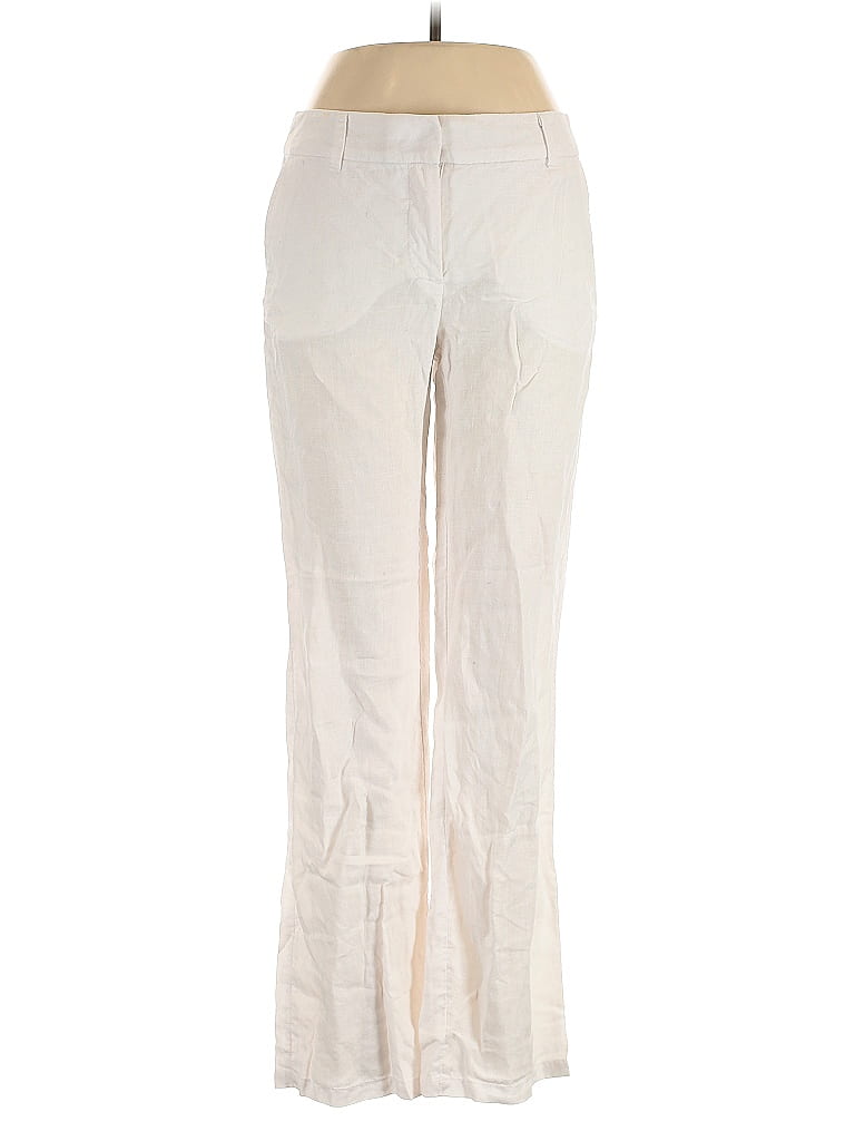 Pre-owned H&m Linen Pants In White
