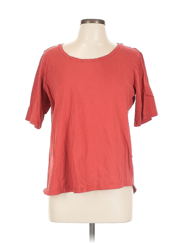 Click to view more detailed imagery on our partner's website Pre-owned Lands' End 3/4 Sleeve T-shirt In Red