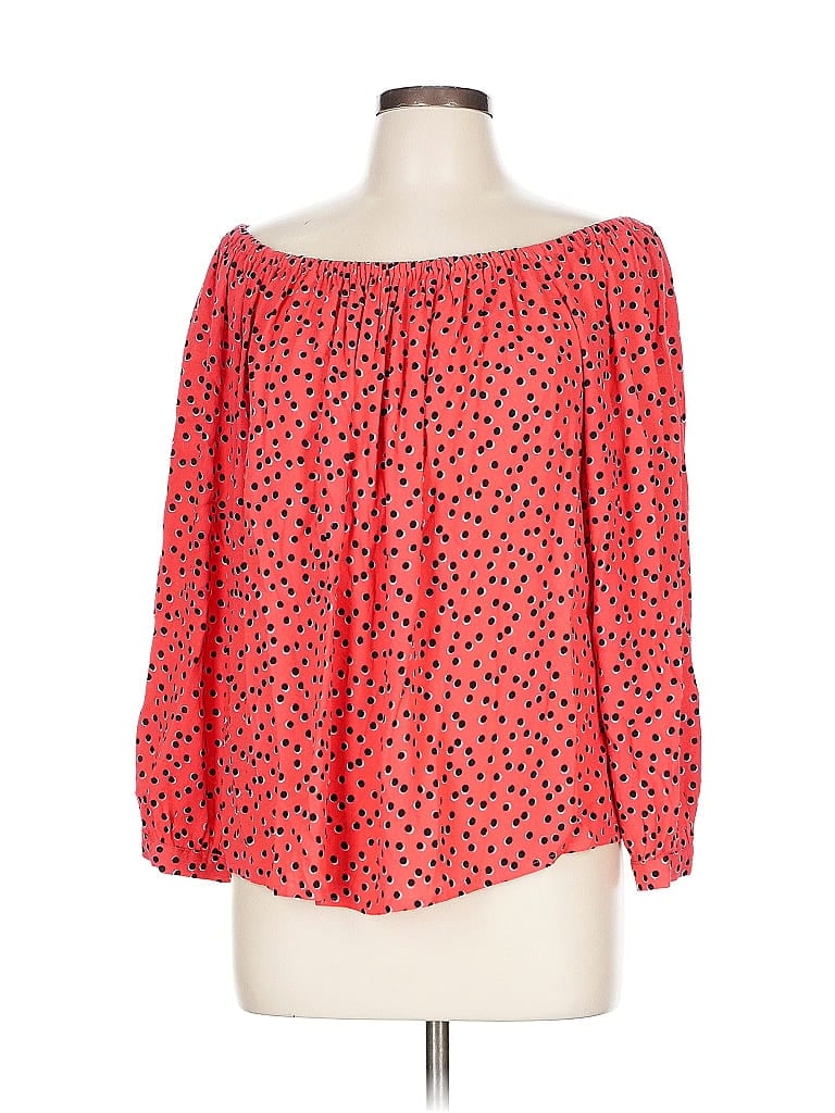 GAP Pre-owned 3/4 Sleeve Blouse In Red