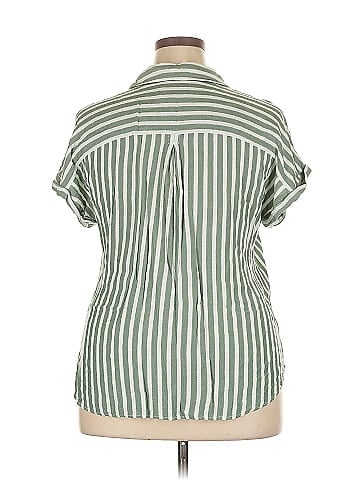 Cosmic Blue Love Short Sleeve Blouse (view 2)