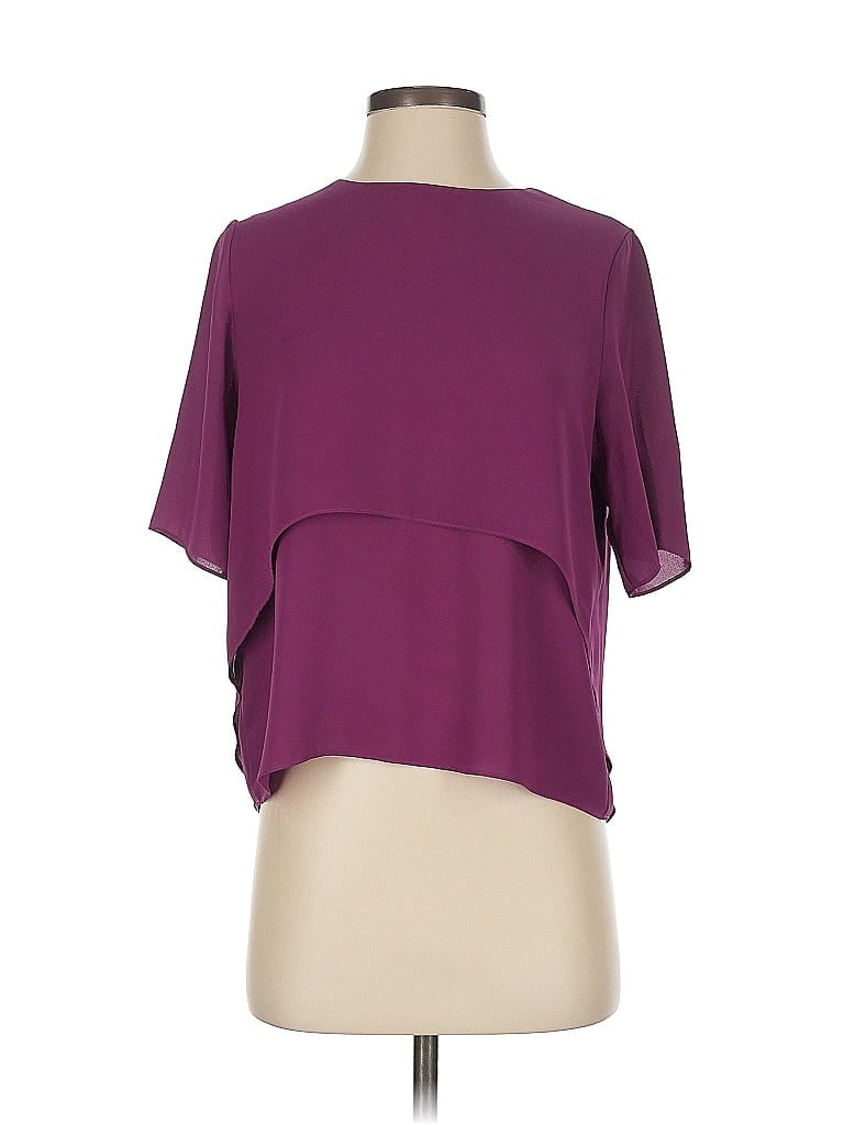 Pre-owned T-bags Los Angeles Short Sleeve Blouse In Purple