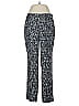 Nic + Zoe 100% Polyester Houndstooth Blue Casual Pants Size 6 - photo 1
