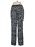 Nic + Zoe 100% Polyester Houndstooth Blue Casual Pants Size 6 - photo 2