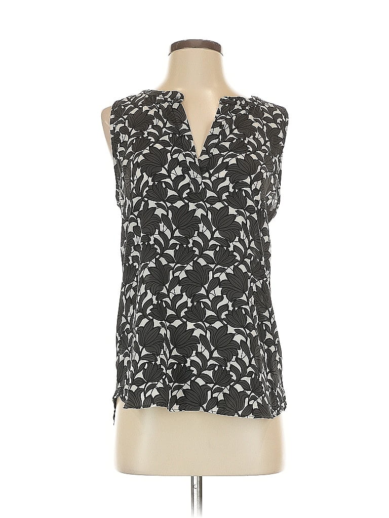 Pre-owned Ann Taylor Loft Sleeveless Blouse In Black