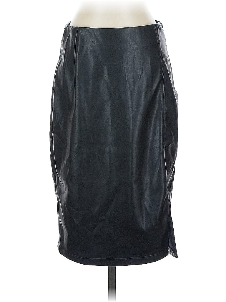 Click to view more detailed imagery on our partner's website Pre-owned Liverpool Los Angeles Faux Leather Skirt In Black