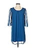 Everly 100% Polyester Solid Blue Cocktail Dress Size S - photo 1