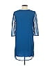 Everly 100% Polyester Solid Blue Cocktail Dress Size S - photo 2
