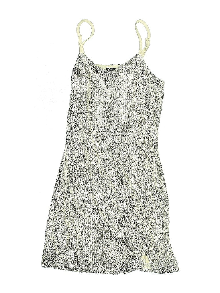 Art Class Metallic Silver Tan Dress Size 16 - photo 1