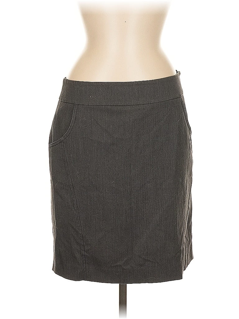 Pre-owned Ann Taylor Loft Casual Skirt In Gray