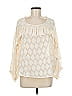 Ottod'Ame 100% Polyester Ivory 3/4 Sleeve Blouse Size 8 - photo 1