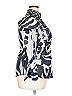 Max Volmary Animal Print Silver Blue Long Sleeve Blouse Size XL (estimated) - photo 4