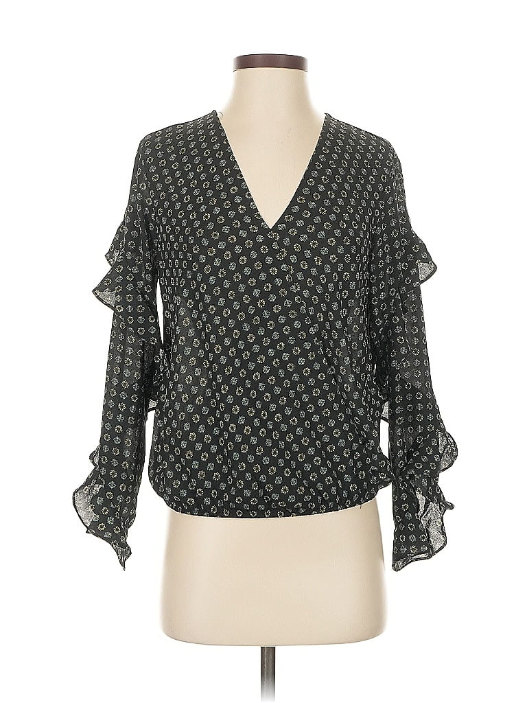 MAX STUDIO Pre-owned Long Sleeve Blouse In Black