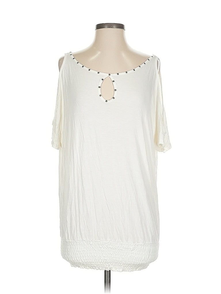 Pre-owned Lascana For Venus 3/4 Sleeve Blouse In White