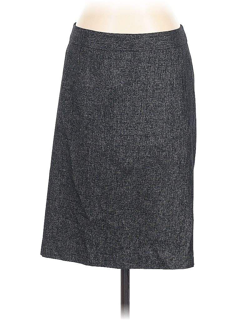Pre-owned Ann Taylor Wool Skirt In Gray