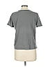 Zara 100% Cotton Metallic Gray Short Sleeve T-Shirt Size L - photo 2
