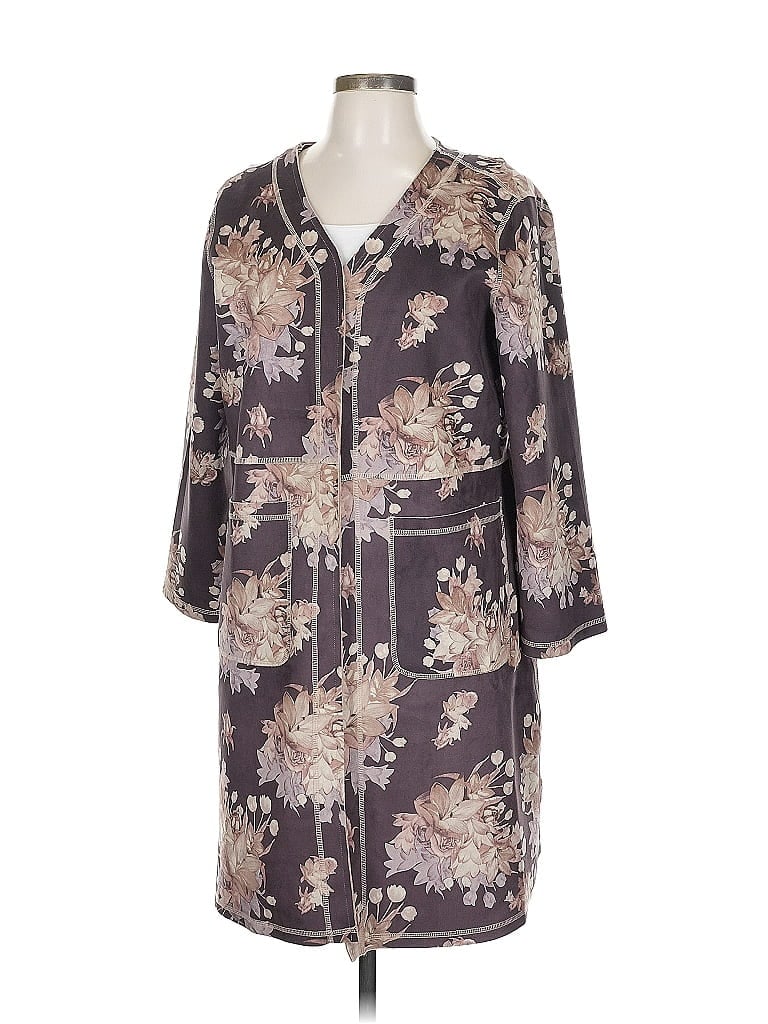 Pre-owned Chelsea & Theodore Kimono In Gray