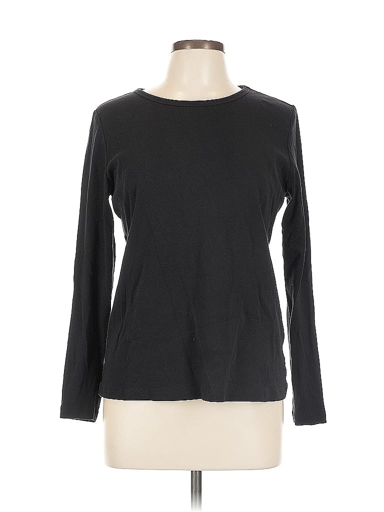 Pre-owned St. John's Bay Pullover Sweater In Black