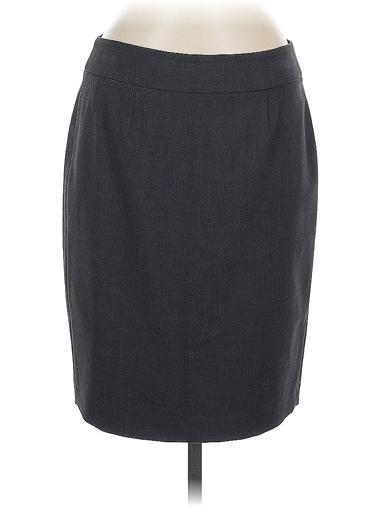 Pre-owned Calvin Klein Formal Skirt In Gray