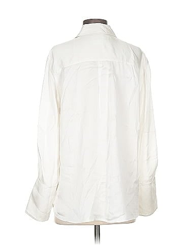 FRAME Long Sleeve Silk Top (view 2)