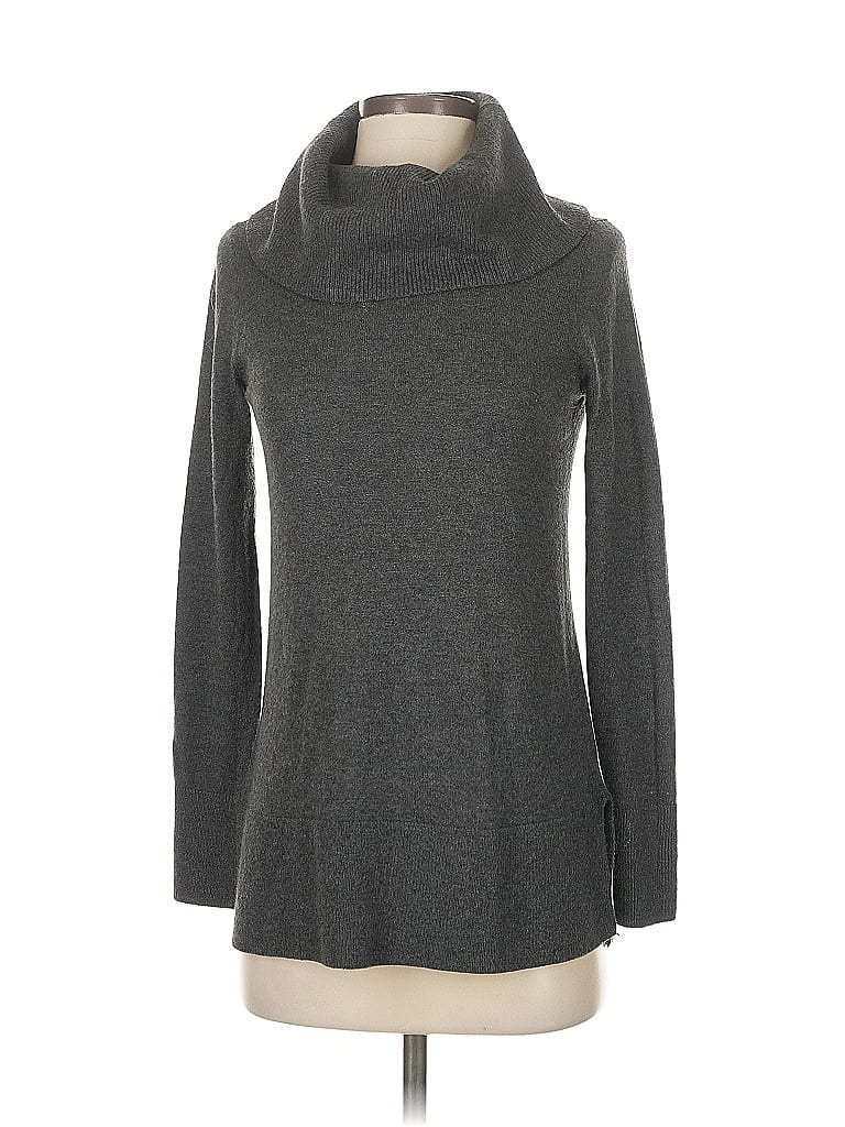Pre-owned Ann Taylor Loft Turtleneck Sweater In Gray