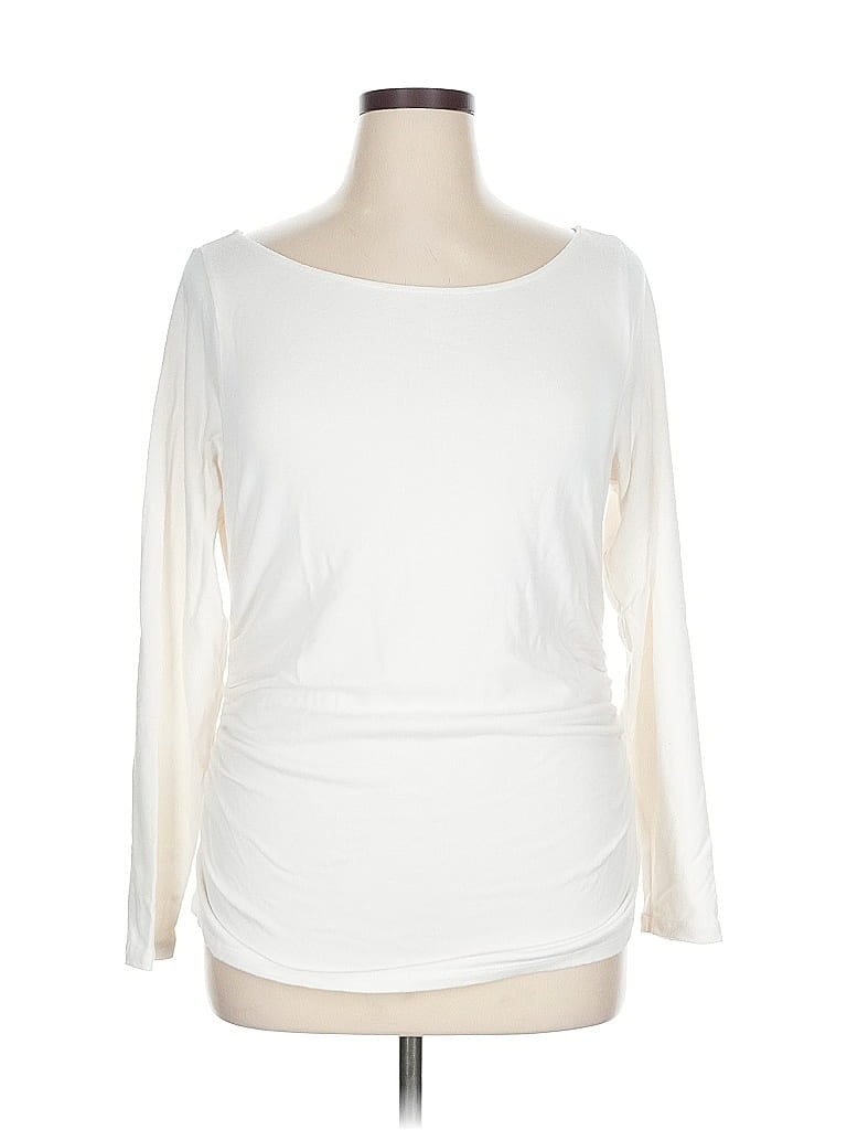 Pre-owned Banana Republic Factory Store Cardigan Sweater In White