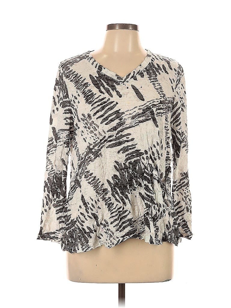 Pre-owned Assorted Brands 3/4 Sleeve Blouse In White