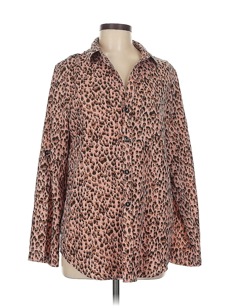 Click to view more detailed imagery on our partner's website Pre-owned Umgee Long Sleeve Blouse In Brown