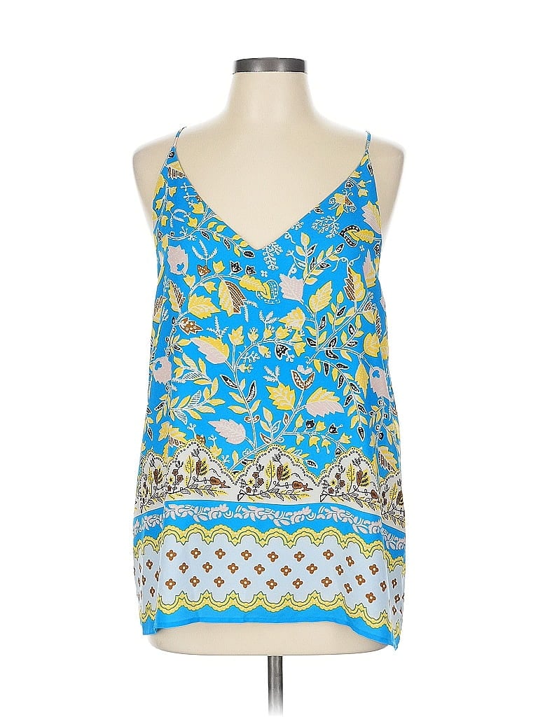 Pre-owned Ann Taylor Loft Outlet Sleeveless Blouse In Blue