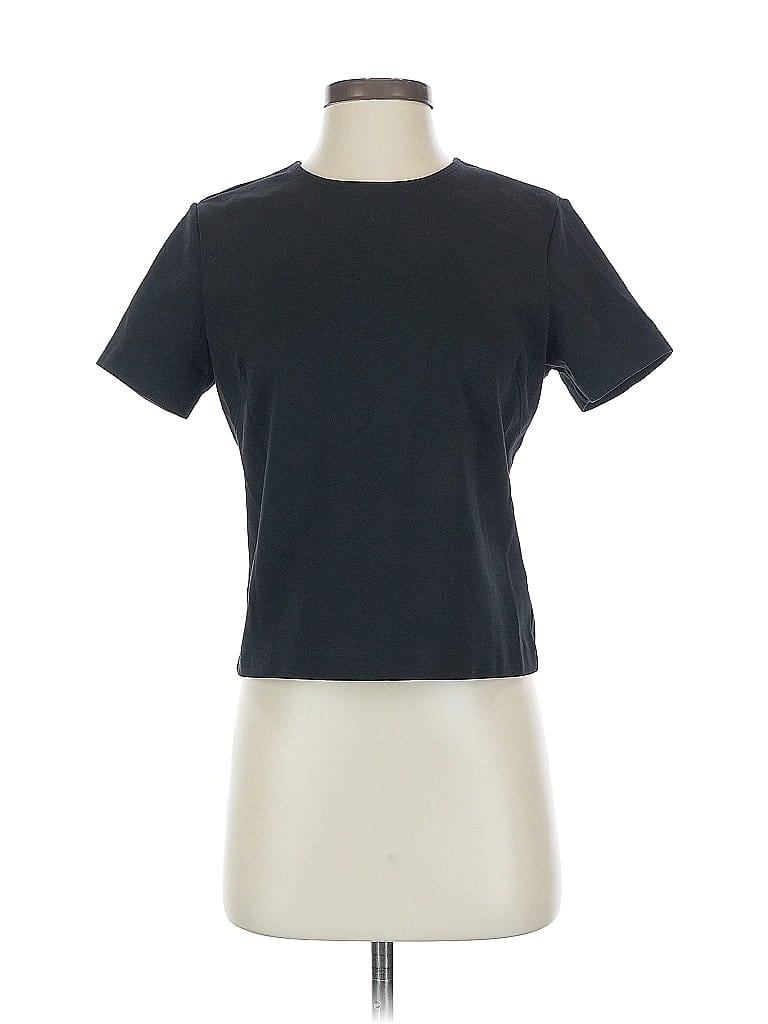 Pre-owned Everlane Short Sleeve Top Black Crew Neck Tops
