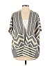 La Fee Verte Chevron-herringbone Gray Cardigan Size S - photo 1