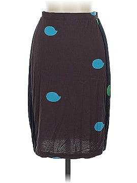 Cynthia Rowley Polka Dots Teal Purple Casual Skirt Size M