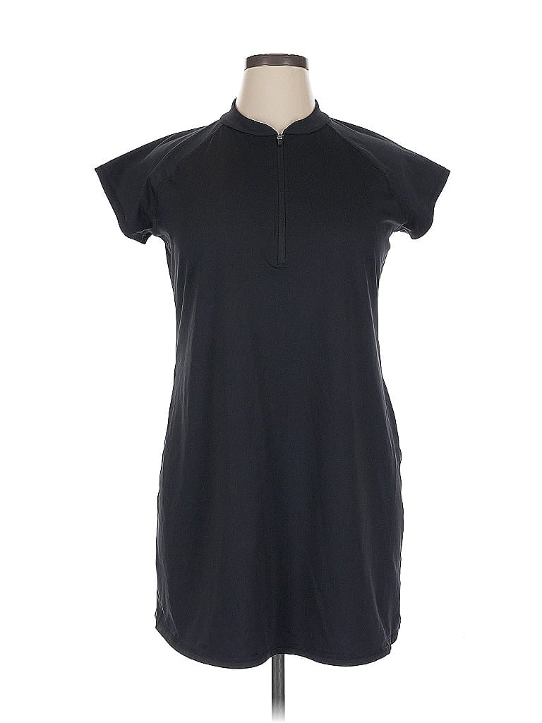 Pre-owned Z By Zella Casual Dress In Black