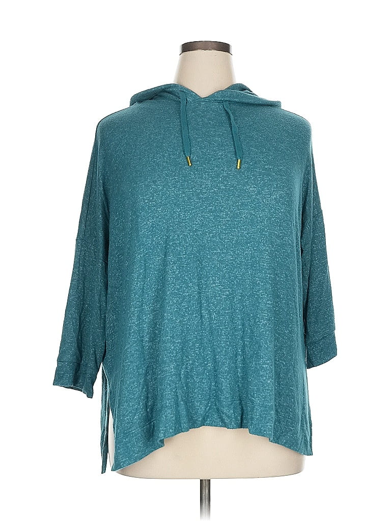 Pre-owned Donna Karan Poncho In Blue