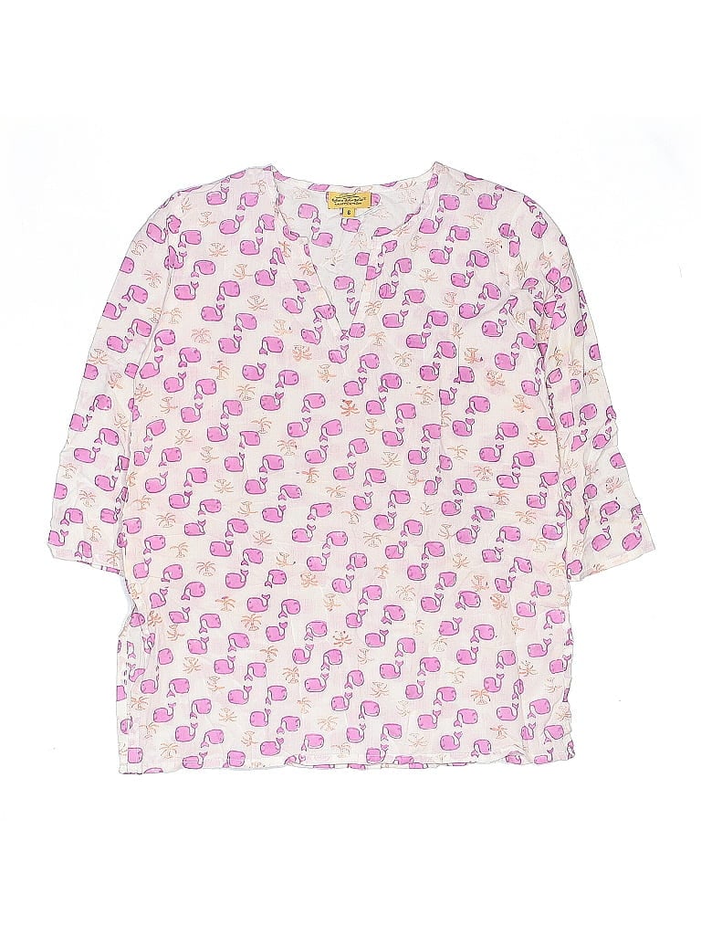 Pre-owned Roberta Roller Rabbit Kids' 3/4 Sleeve Blouse In White