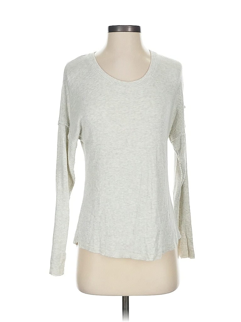 Pre-owned Nation Ltd. By Jen Menchaca Long Sleeve T-shirt In Gray