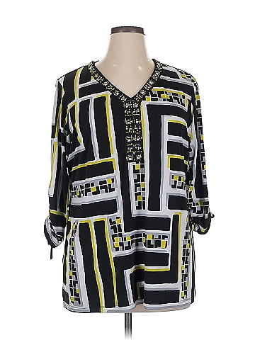 JM Collection 3/4 Sleeve Blouse (view 1)