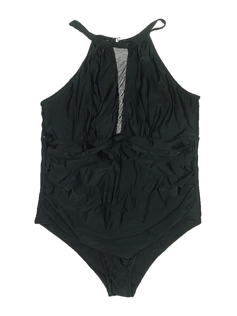 Pre-owned Unbranded One Piece Swimsuit In Black