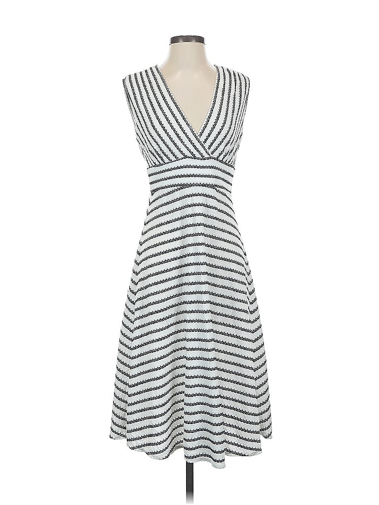 Pre-owned Max Studio Casual Dress In White