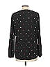 Anne Klein Polka Dots Black Long Sleeve Blouse Size L - photo 2
