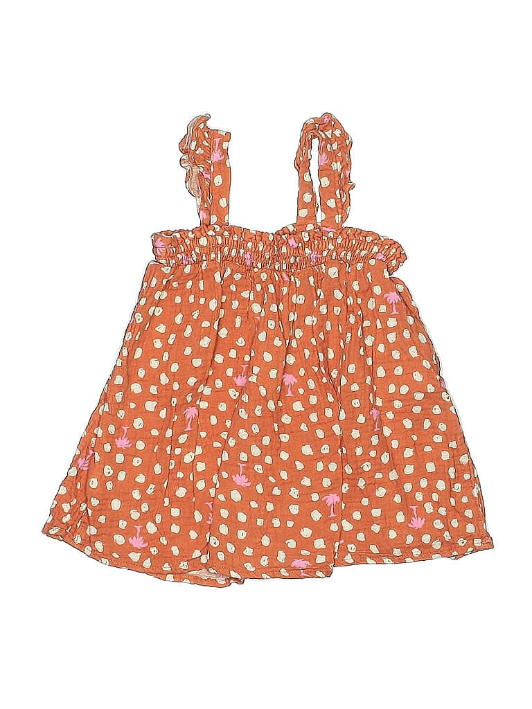 Cat & Jack 100% Cotton Hearts Orange Dress Size 6 - photo 1
