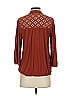 Ella Moss Burgundy 3/4 Sleeve Blouse Size XS - photo 2